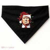 Donald Trump Christmas USA-Made Doggie Bandana thumb 0
