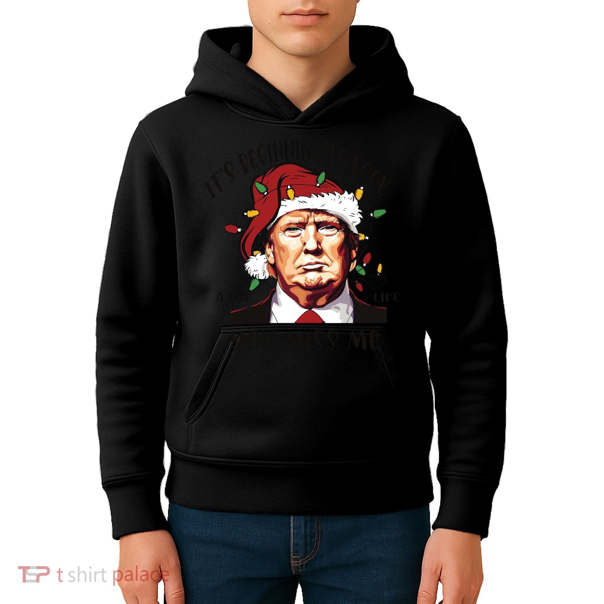Donald Trump Christmas Kids Hoodie