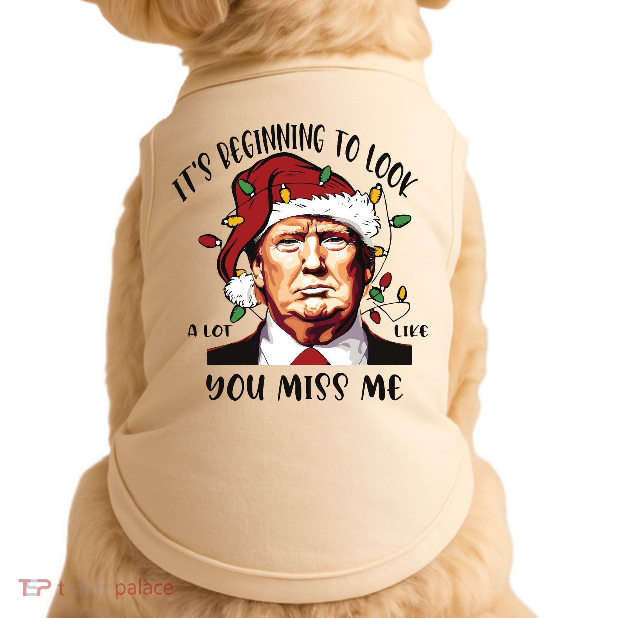 Donald Trump Christmas Doggie Tank