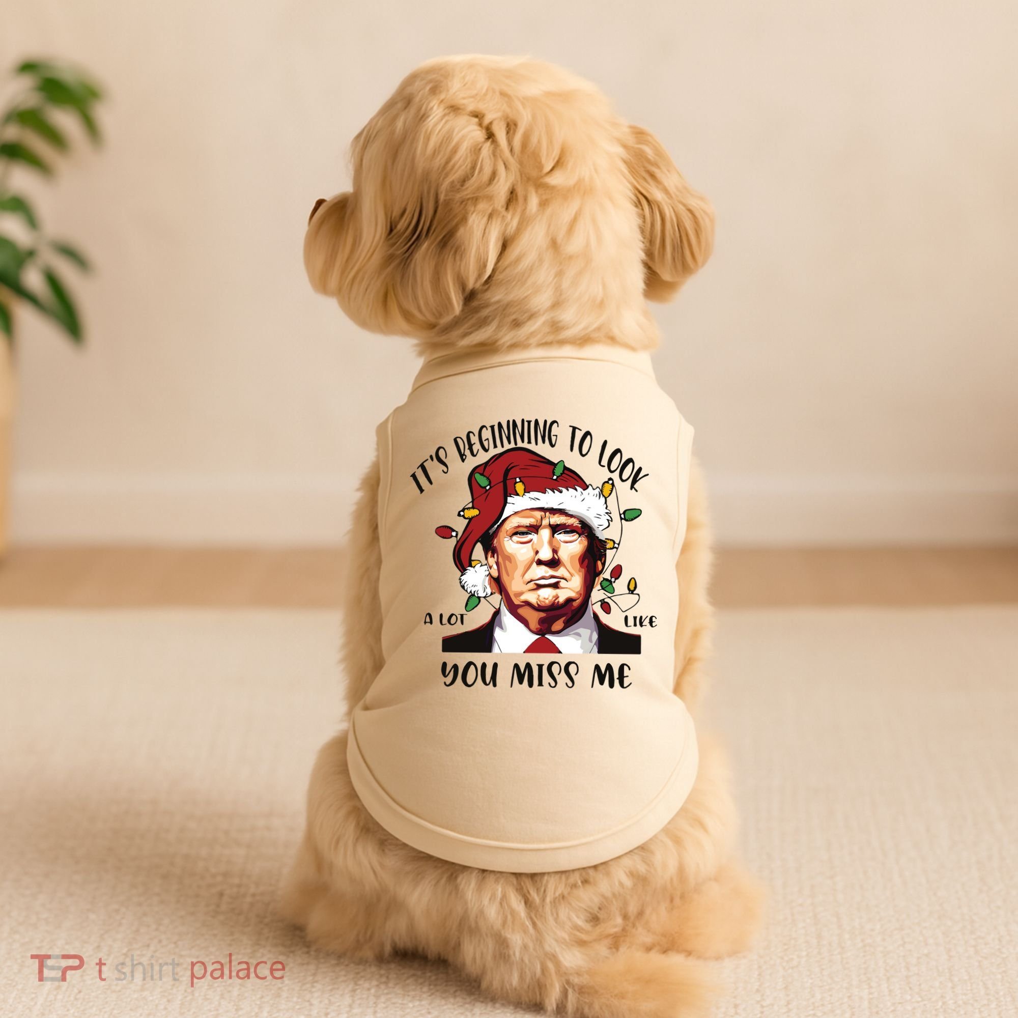 Donald Trump Christmas Doggie Tank