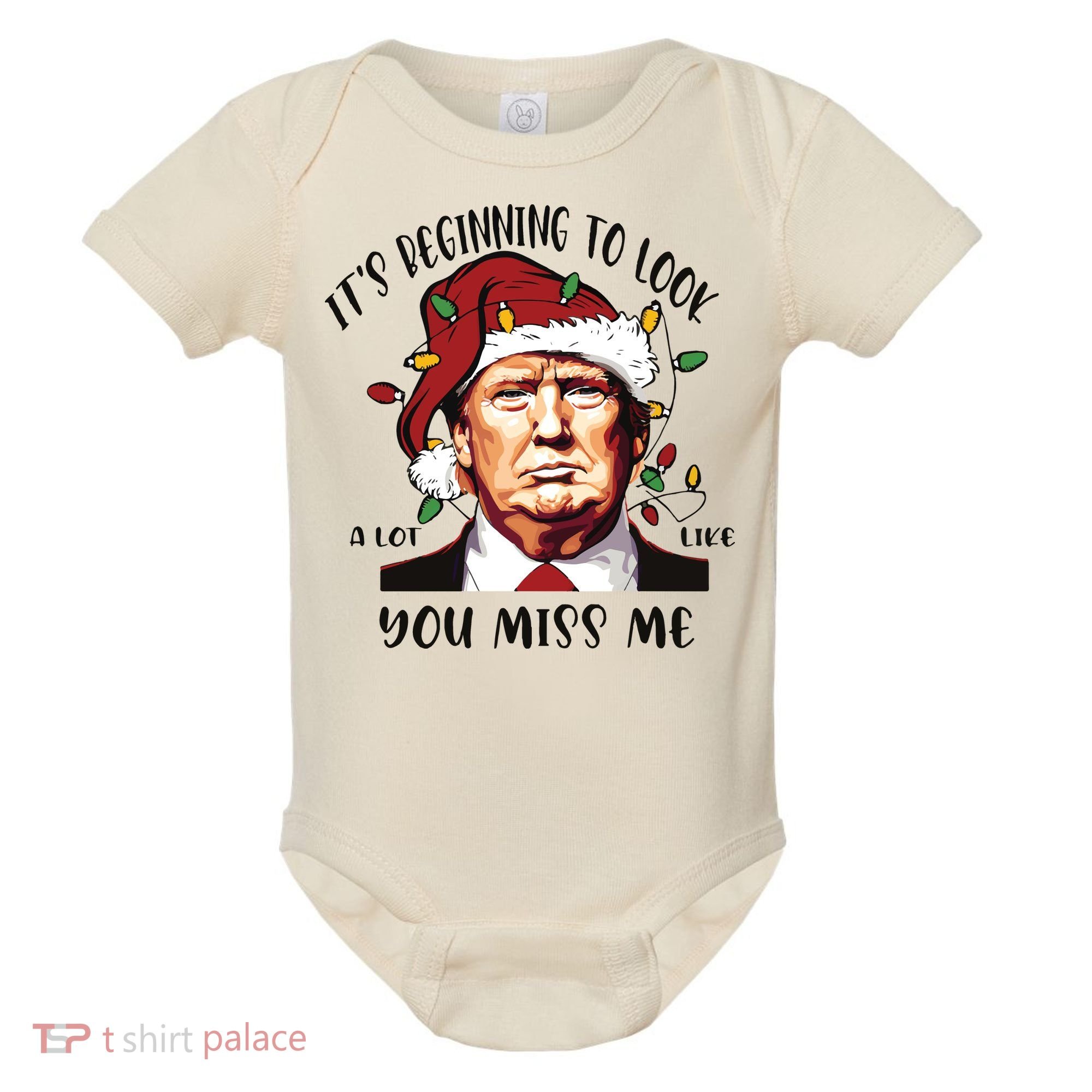 Donald Trump Christmas Baby Bodysuit