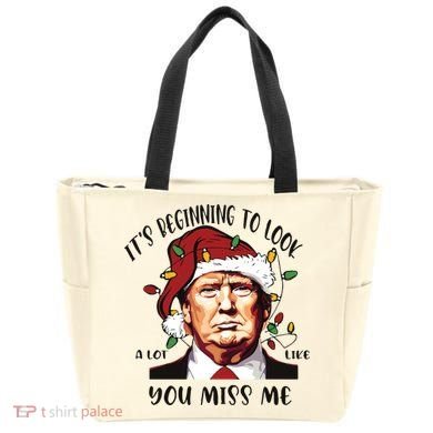 Donald Trump Christmas Tote Bag