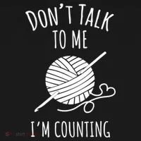 Don't Talk Counting Crochet TShirt Crocheting Gift TShirt Doggie Tank thumb 4