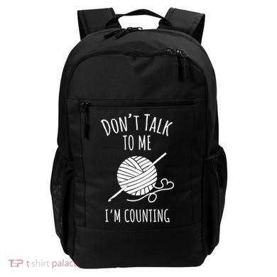Don't Talk Counting Crochet TShirt Crocheting Gift TShirt Backpack