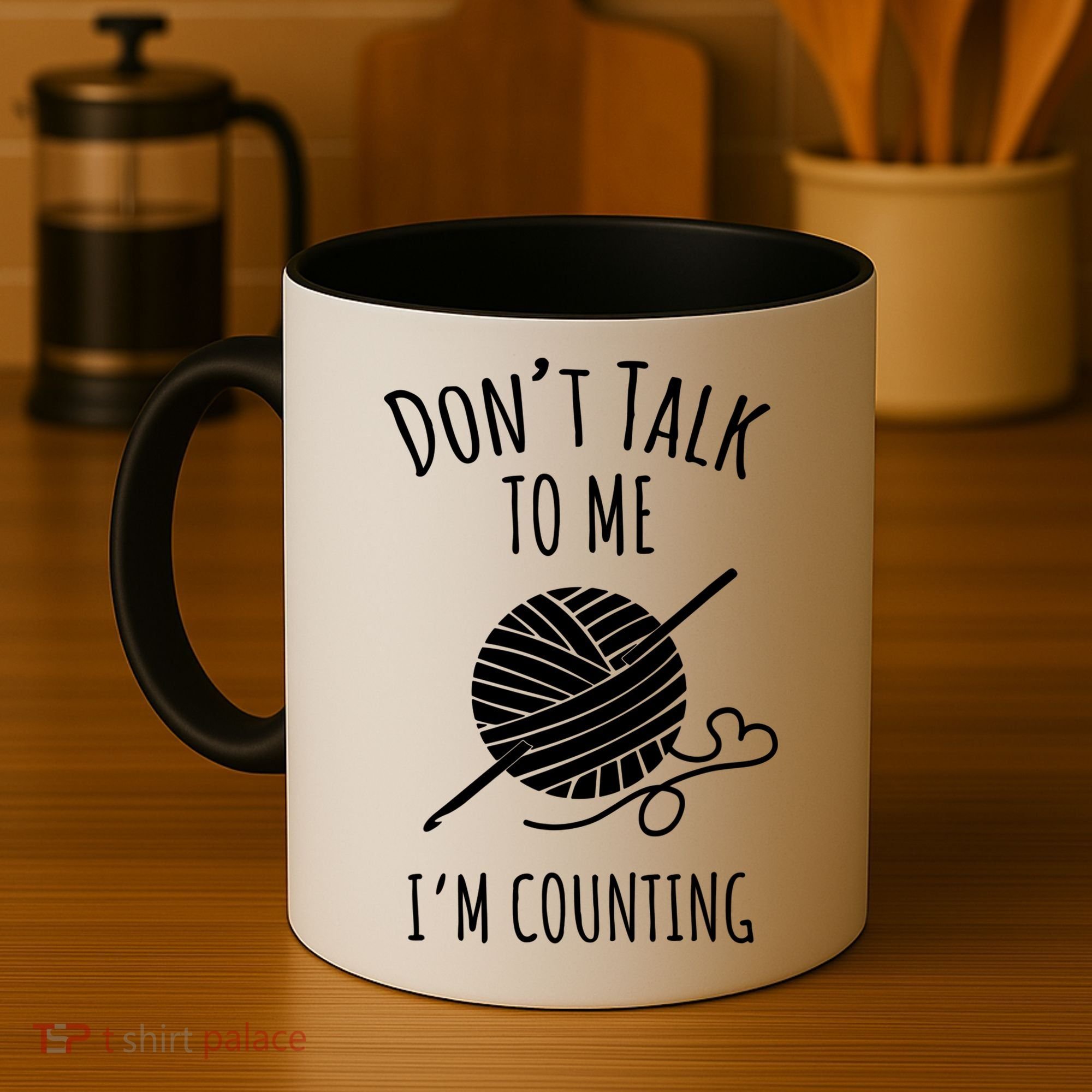 Don't Talk Counting Crochet TShirt Crocheting Gift TShirt Coffee Mug