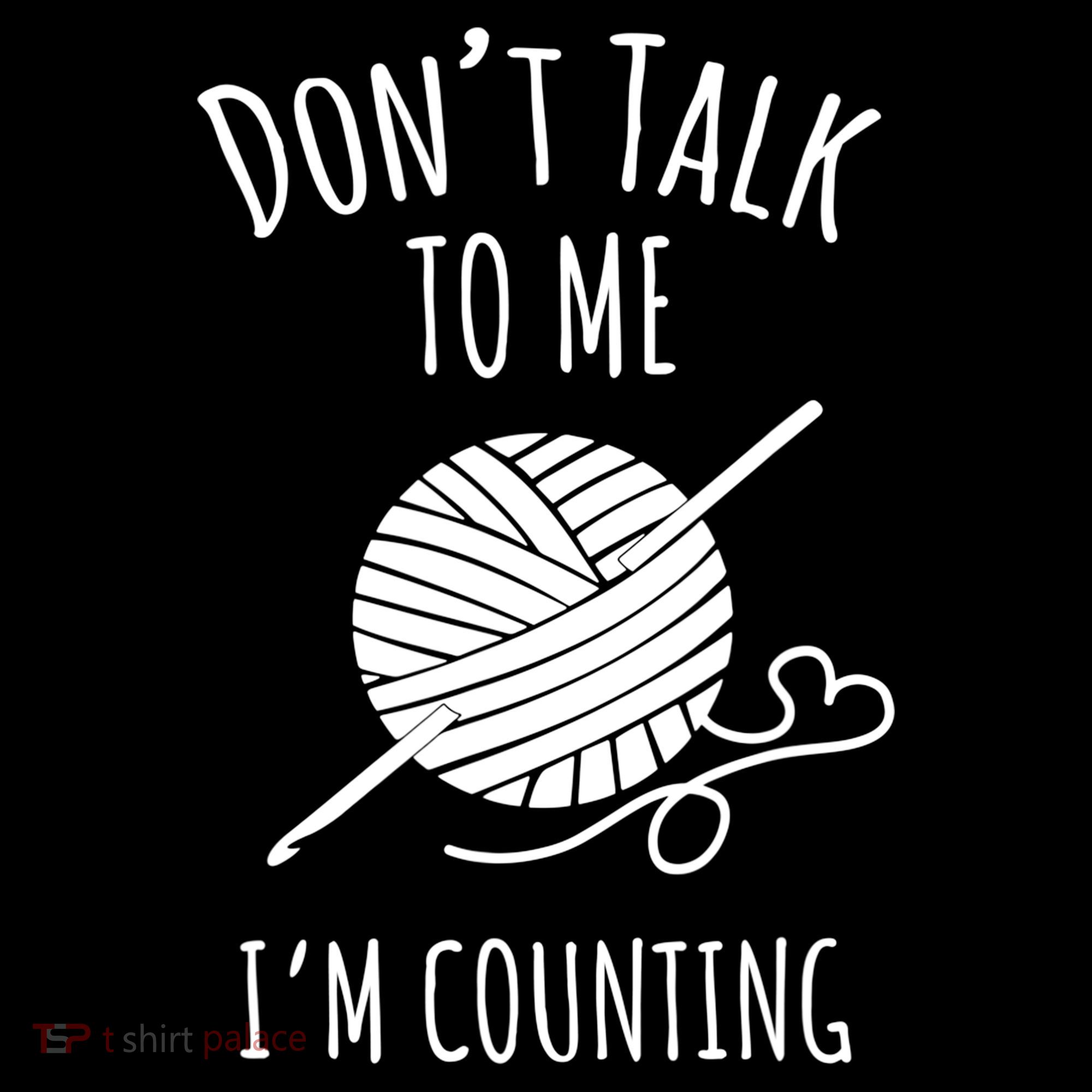 Don't Talk Counting Crochet TShirt Crocheting Gift TShirt Coaster