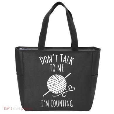 Don't Talk Counting Crochet TShirt Crocheting Gift TShirt Tote Bag