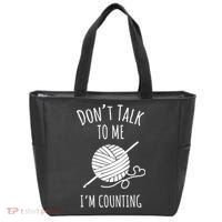 Don't Talk Counting Crochet TShirt Crocheting Gift TShirt Tote Bag thumb 0