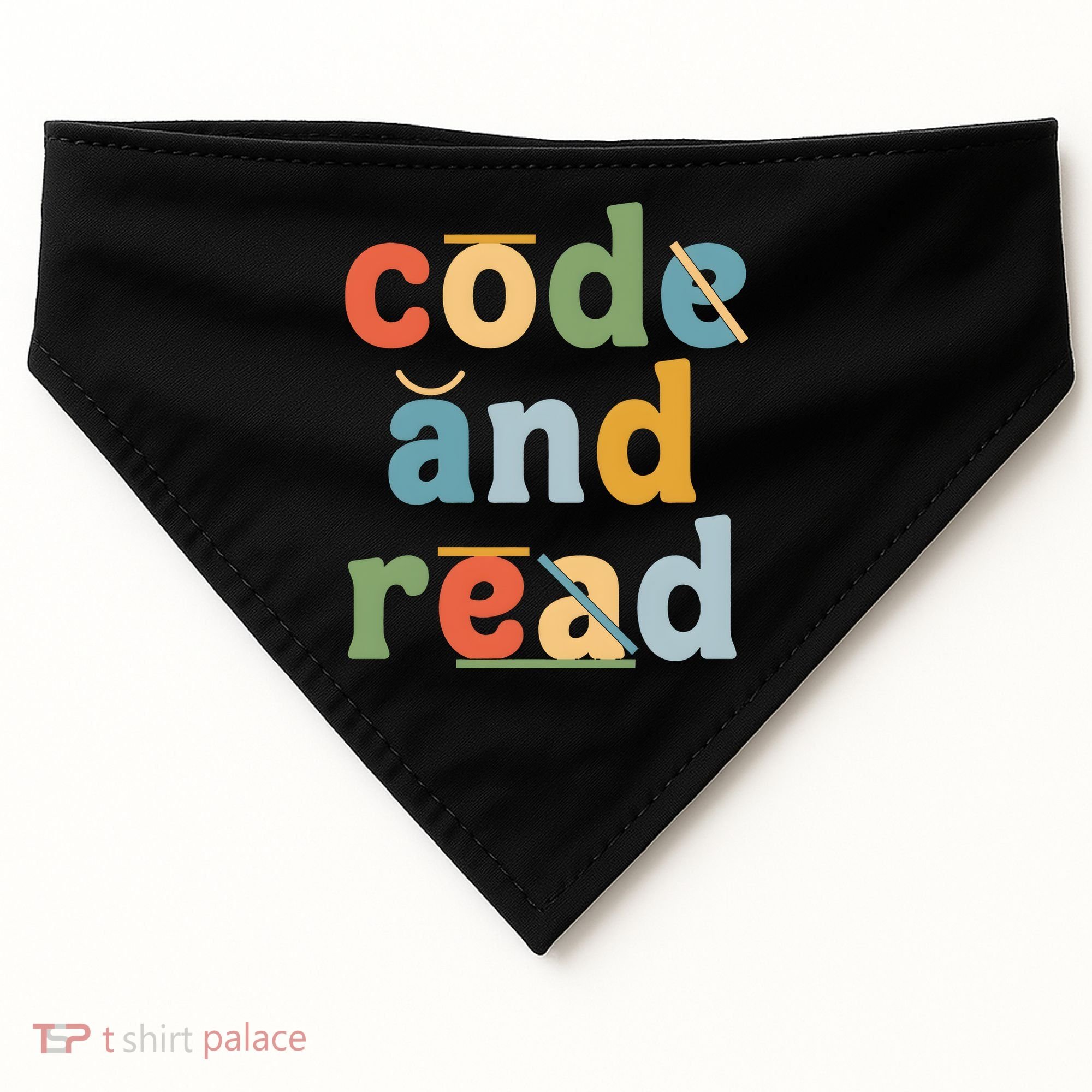 Dyslexia Therapist Code And Read USA-Made Doggie Bandana