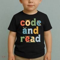 Dyslexia Therapist Code And Read Toddler T-Shirt thumb 2