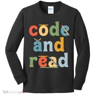 Dyslexia Therapist Code And Read Kids Long Sleeve Shirt