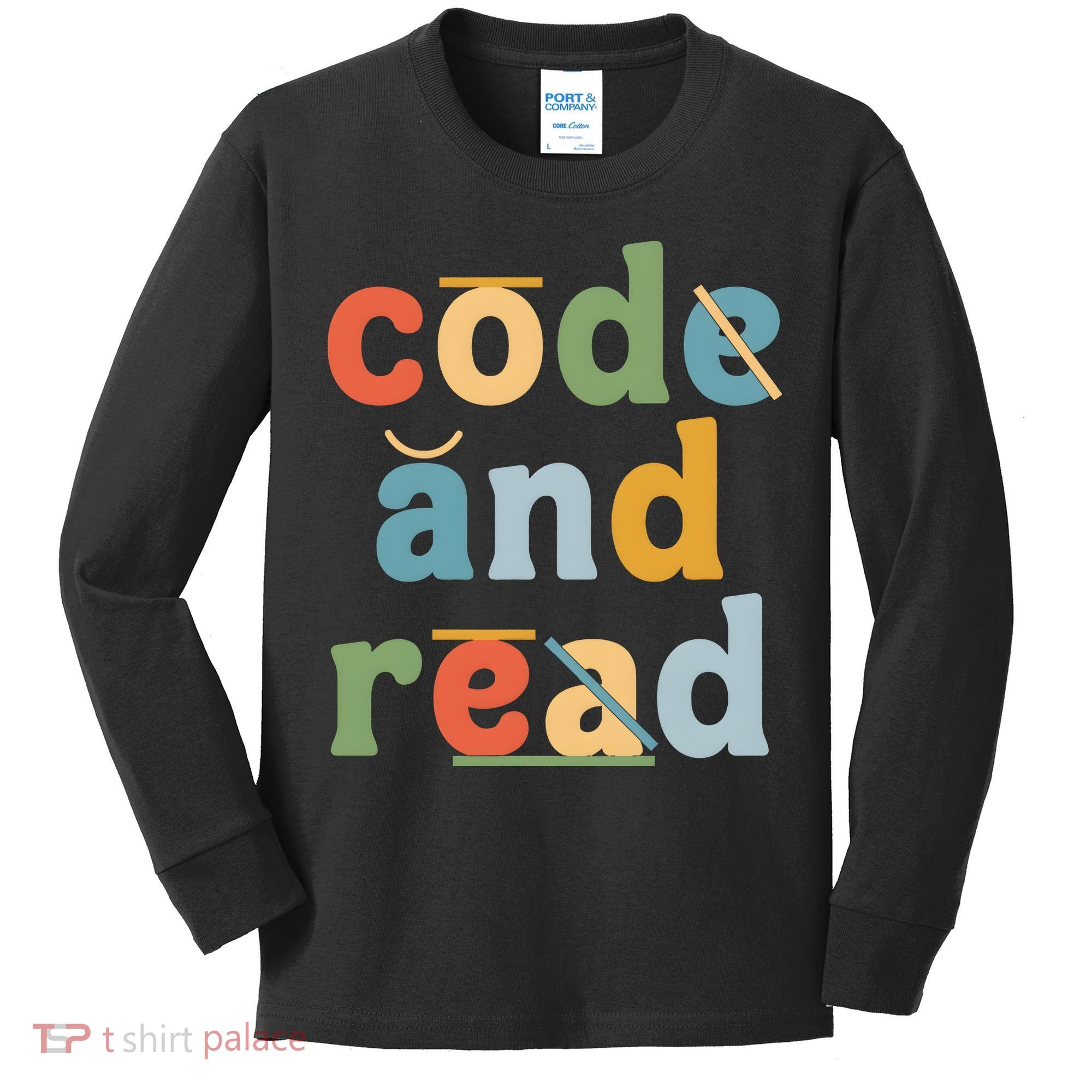 Dyslexia Therapist Code And Read Kids Long Sleeve Shirt