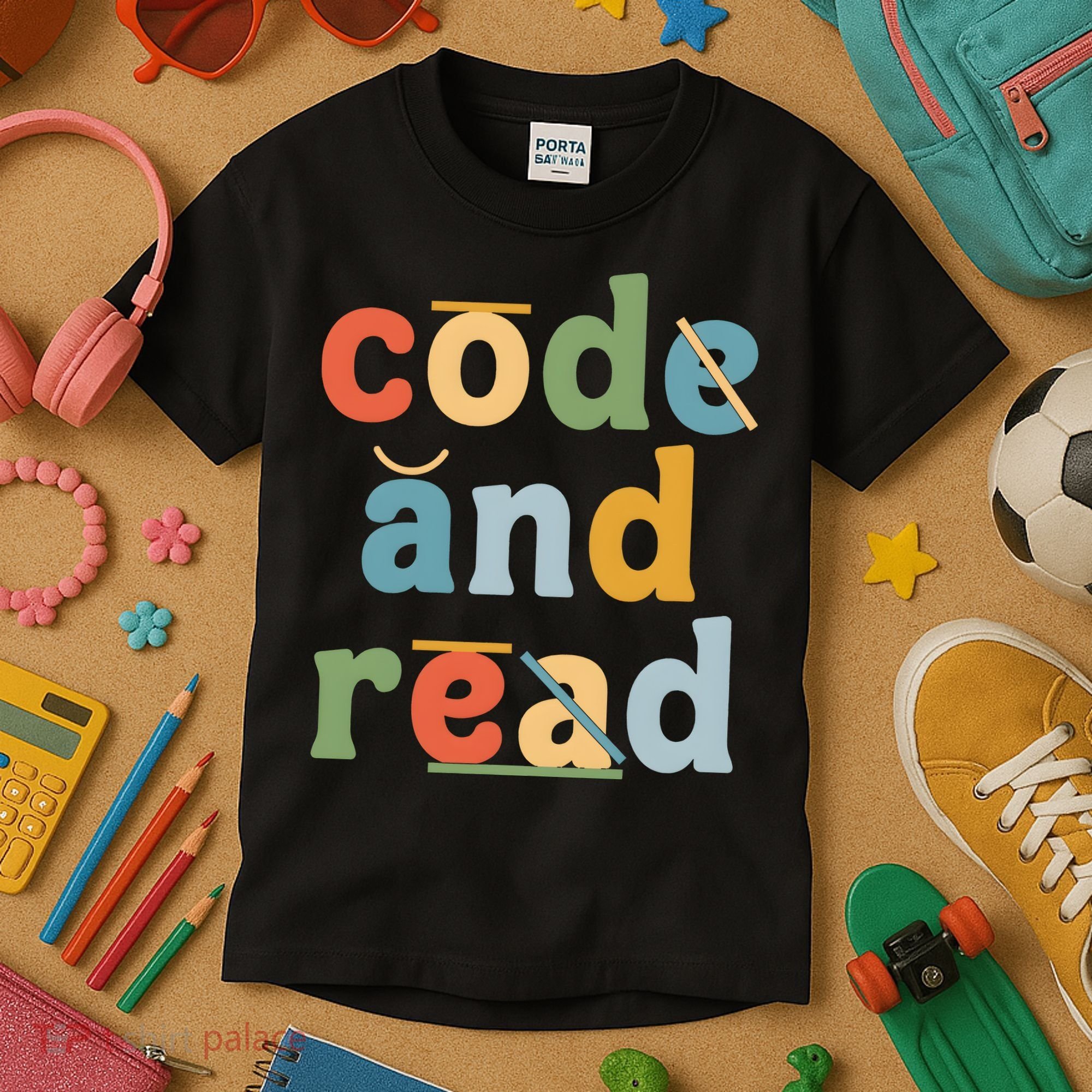 Dyslexia Therapist Code And Read Kids T-Shirt