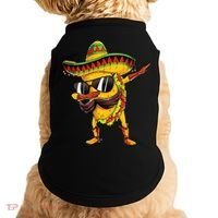 Dabbing Taco Cinco De Mayo Men Mexican Food Sombrero Doggie Tank thumb 0