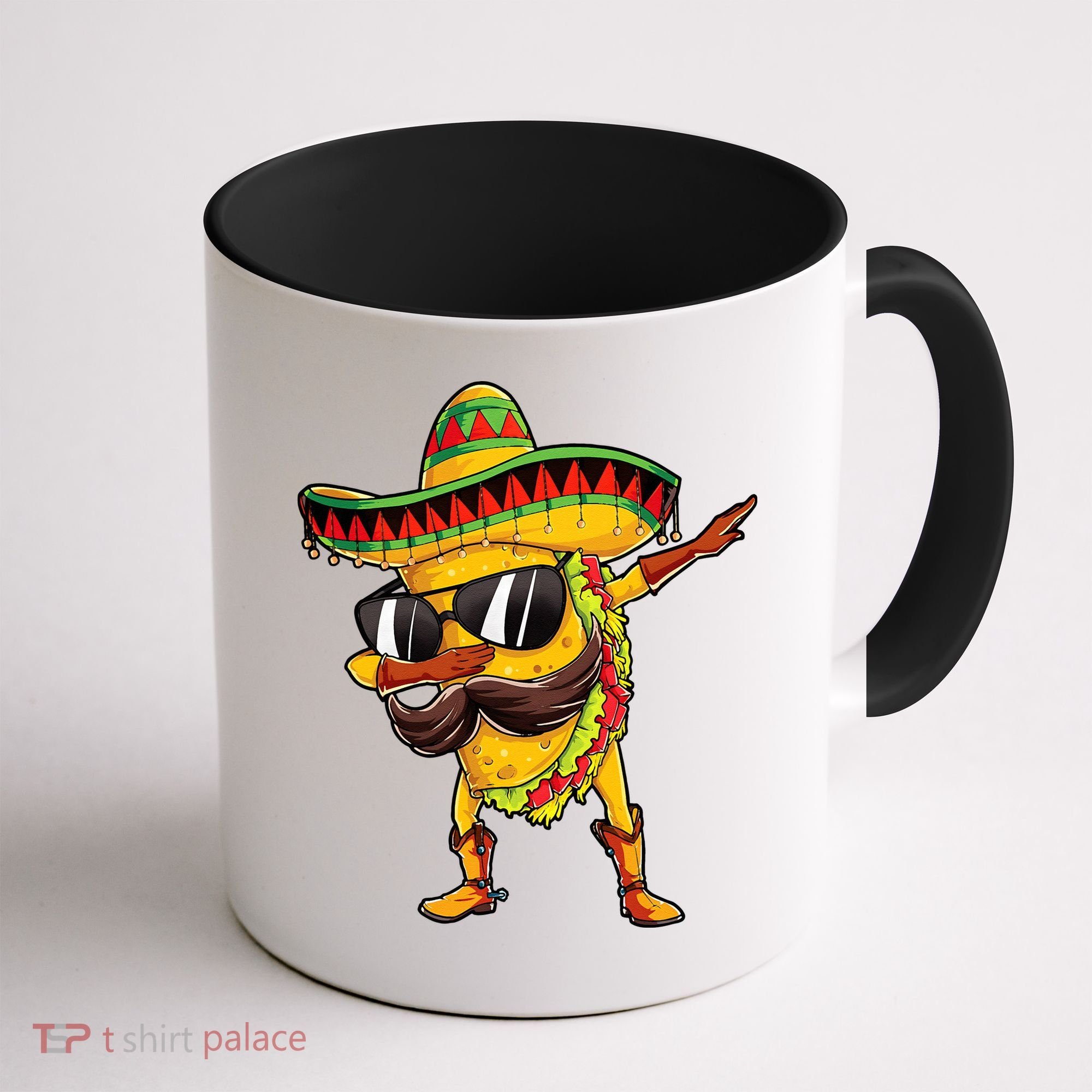 Dabbing Taco Cinco De Mayo Men Mexican Food Sombrero Coffee Mug