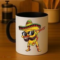 Dabbing Taco Cinco De Mayo Men Mexican Food Sombrero Coffee Mug thumb 4
