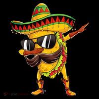 Dabbing Taco Cinco De Mayo Men Mexican Food Sombrero Coffee Mug thumb 5