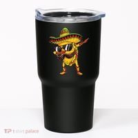 Dabbing Taco Cinco De Mayo Men Mexican Food Sombrero Tumbler thumb 0