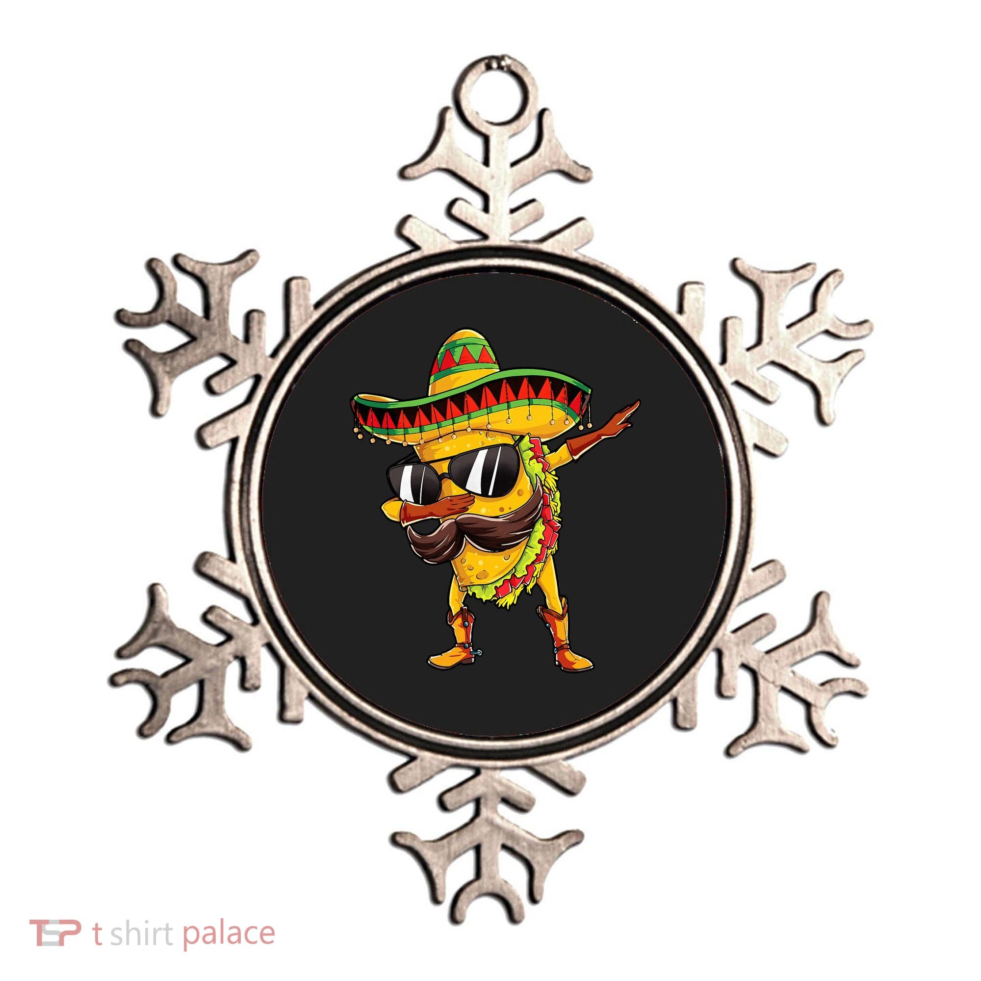 Dabbing Taco Cinco De Mayo Men Mexican Food Sombrero Ornament