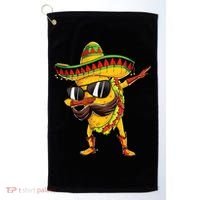 Dabbing Taco Cinco De Mayo Men Mexican Food Sombrero Golf Towel thumb 0