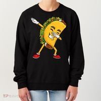 Dabbing Taco Cinco De Mayo Funny Boy Mexican Food Dab Women's Sweatshirt thumb 0