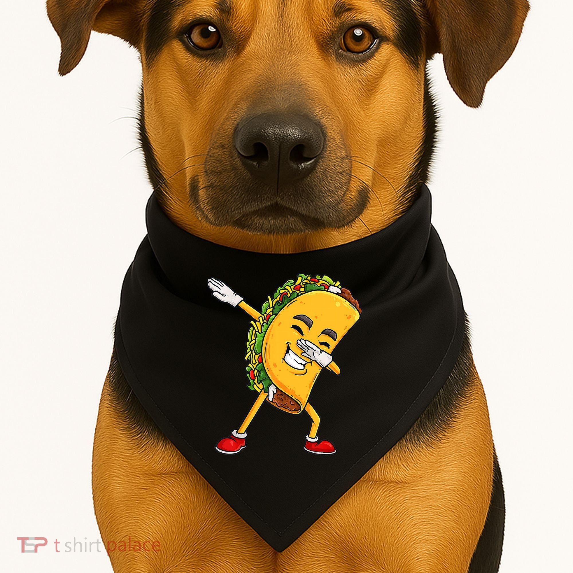 Dabbing Taco Cinco De Mayo Funny Boy Mexican Food Dab USA-Made Doggie Bandana