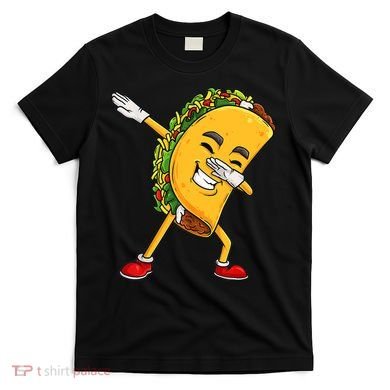 Dabbing Taco Cinco De Mayo Funny Boy Mexican Food Dab T-Shirt