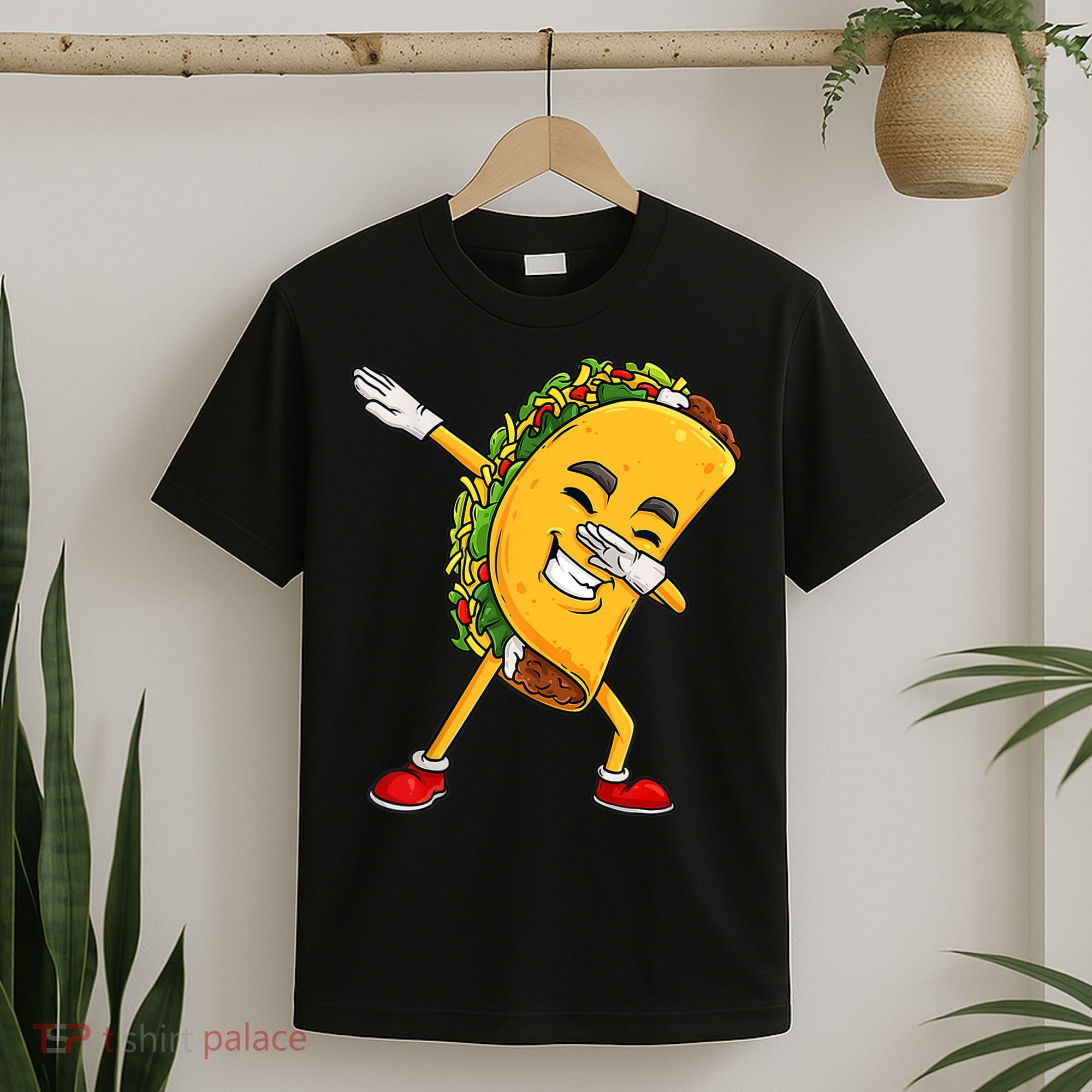 Dabbing Taco Cinco De Mayo Funny Boy Mexican Food Dab T-Shirt