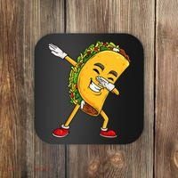Dabbing Taco Cinco De Mayo Funny Boy Mexican Food Dab Coaster thumb 0