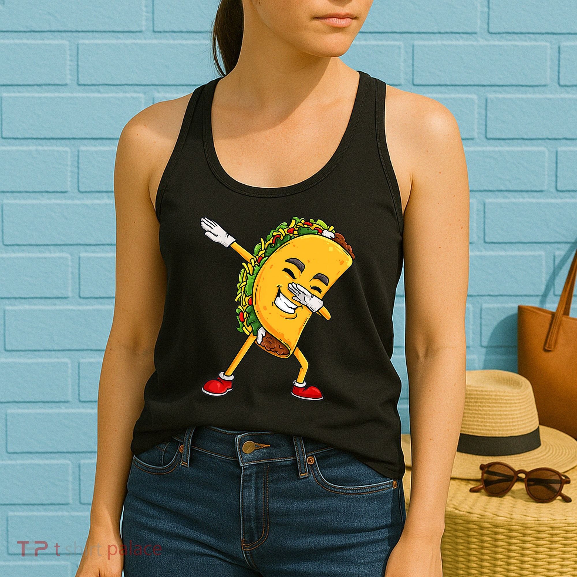 Dabbing Taco Cinco De Mayo Funny Boy Mexican Food Dab Women's Tank Top