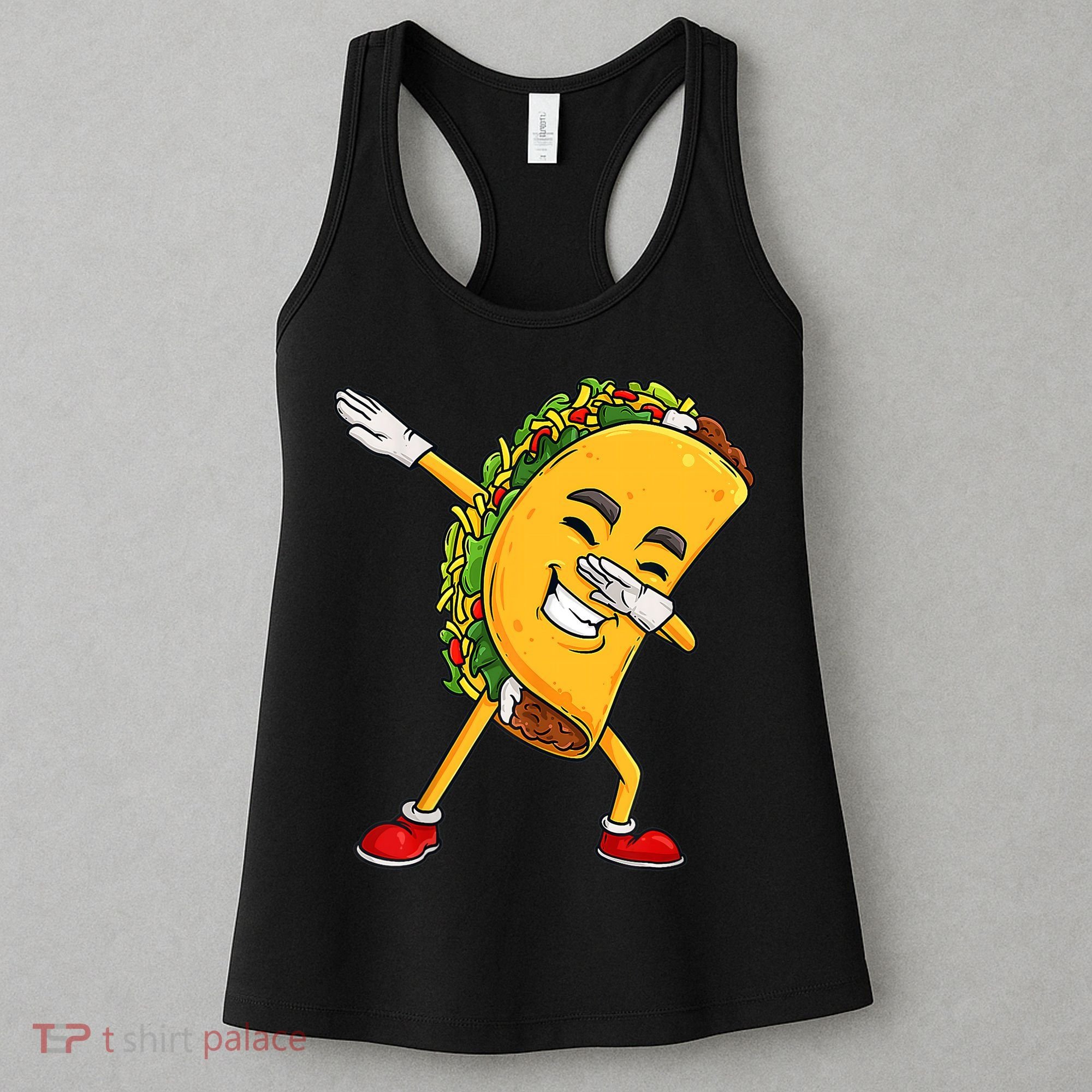 Dabbing Taco Cinco De Mayo Funny Boy Mexican Food Dab Women's Tank Top