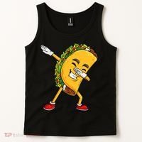 Dabbing Taco Cinco De Mayo Funny Boy Mexican Food Dab Tank Top thumb 2