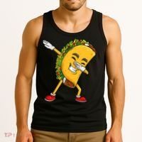 Dabbing Taco Cinco De Mayo Funny Boy Mexican Food Dab Tank Top thumb 3