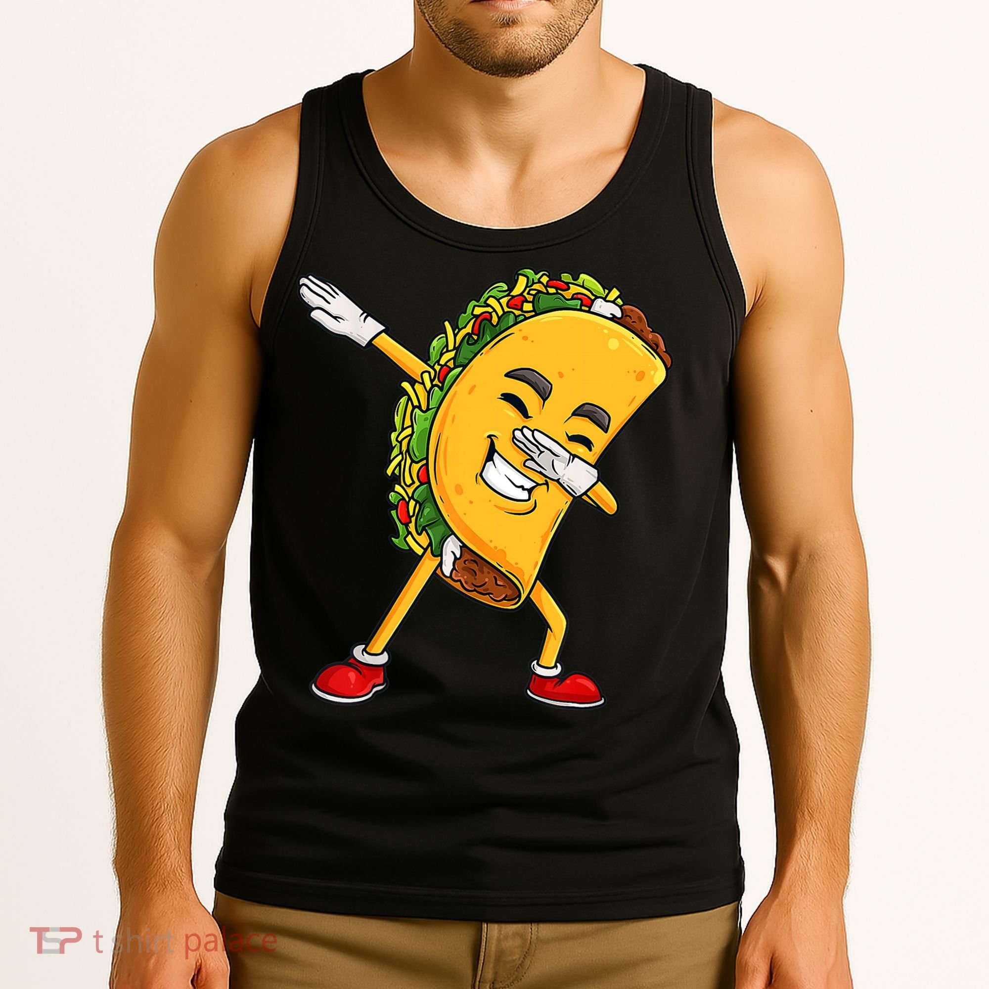 Dabbing Taco Cinco De Mayo Funny Boy Mexican Food Dab Tank Top