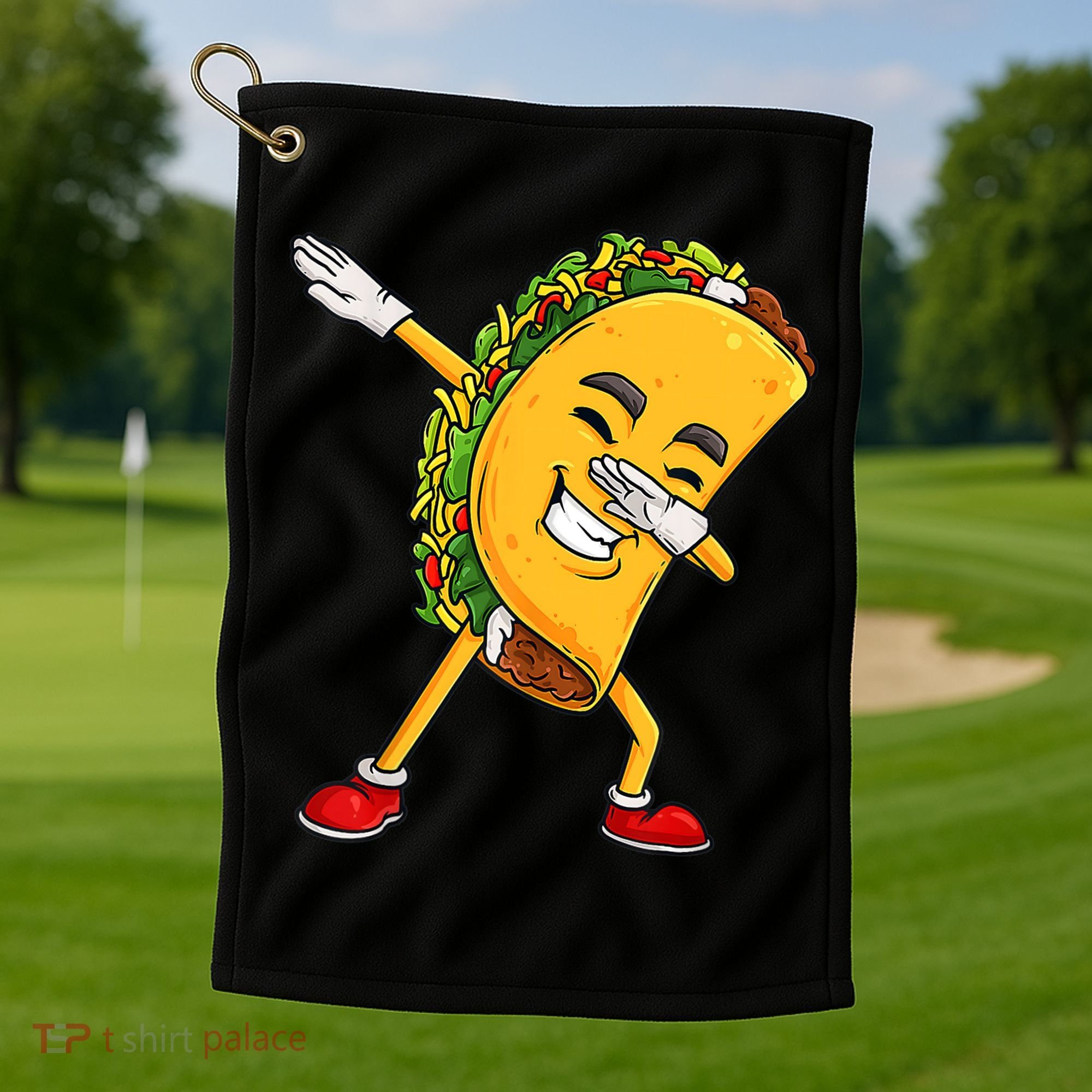Dabbing Taco Cinco De Mayo Funny Boy Mexican Food Dab Golf Towel