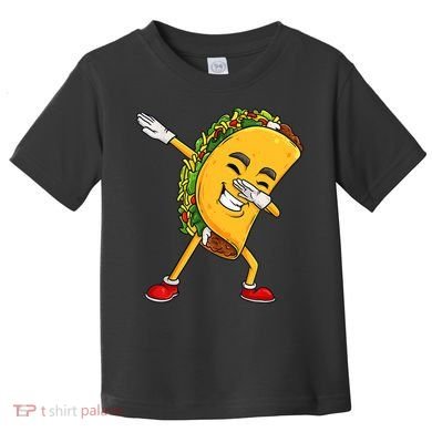 Dabbing Taco Cinco De Mayo Funny Boy Mexican Food Dab Toddler T-Shirt