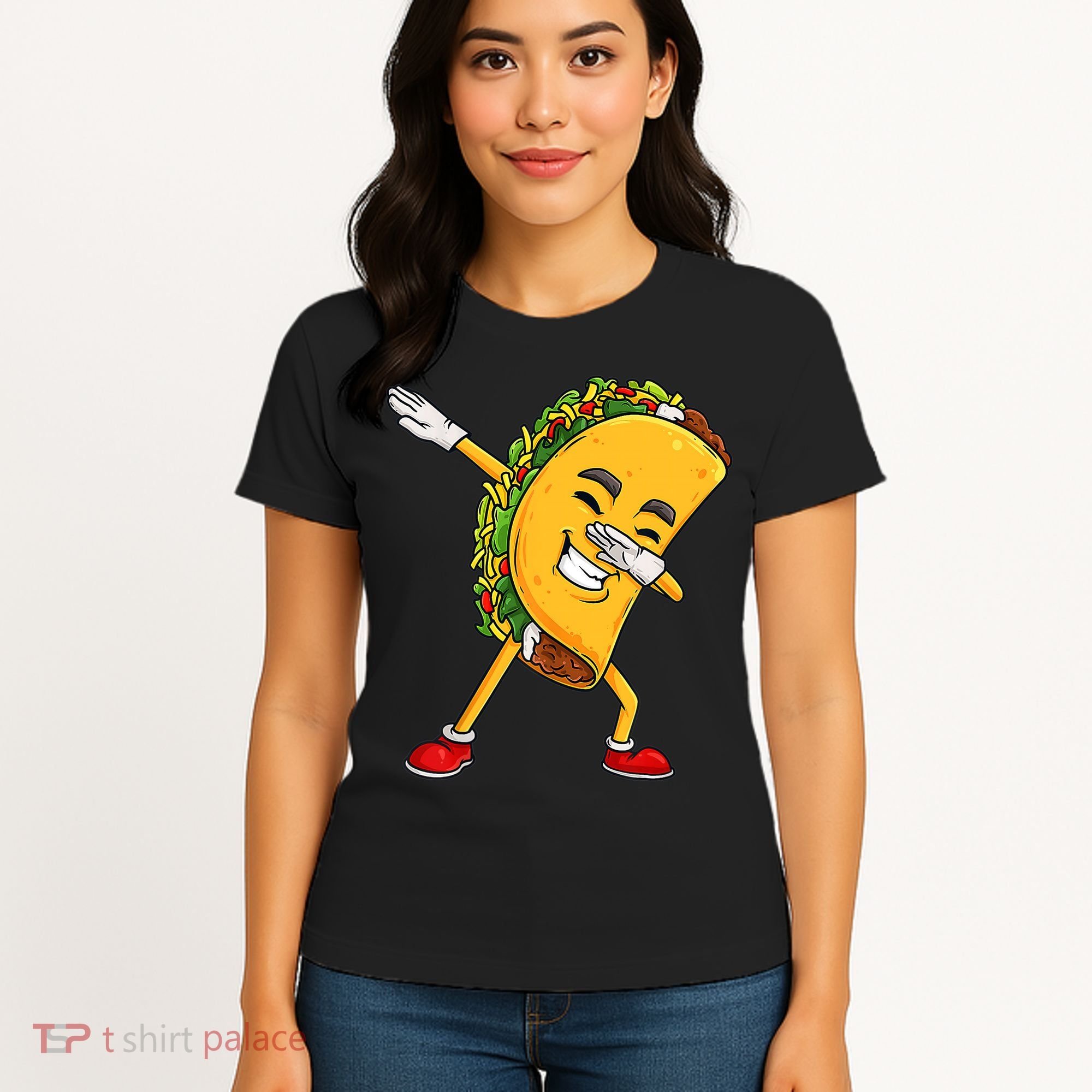 Dabbing Taco Cinco De Mayo Funny Boy Mexican Food Dab Women's T-Shirt
