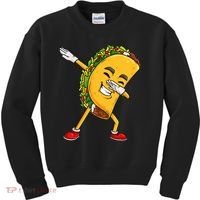 Dabbing Taco Cinco De Mayo Funny Boy Mexican Food Dab Kids Sweatshirt thumb 0