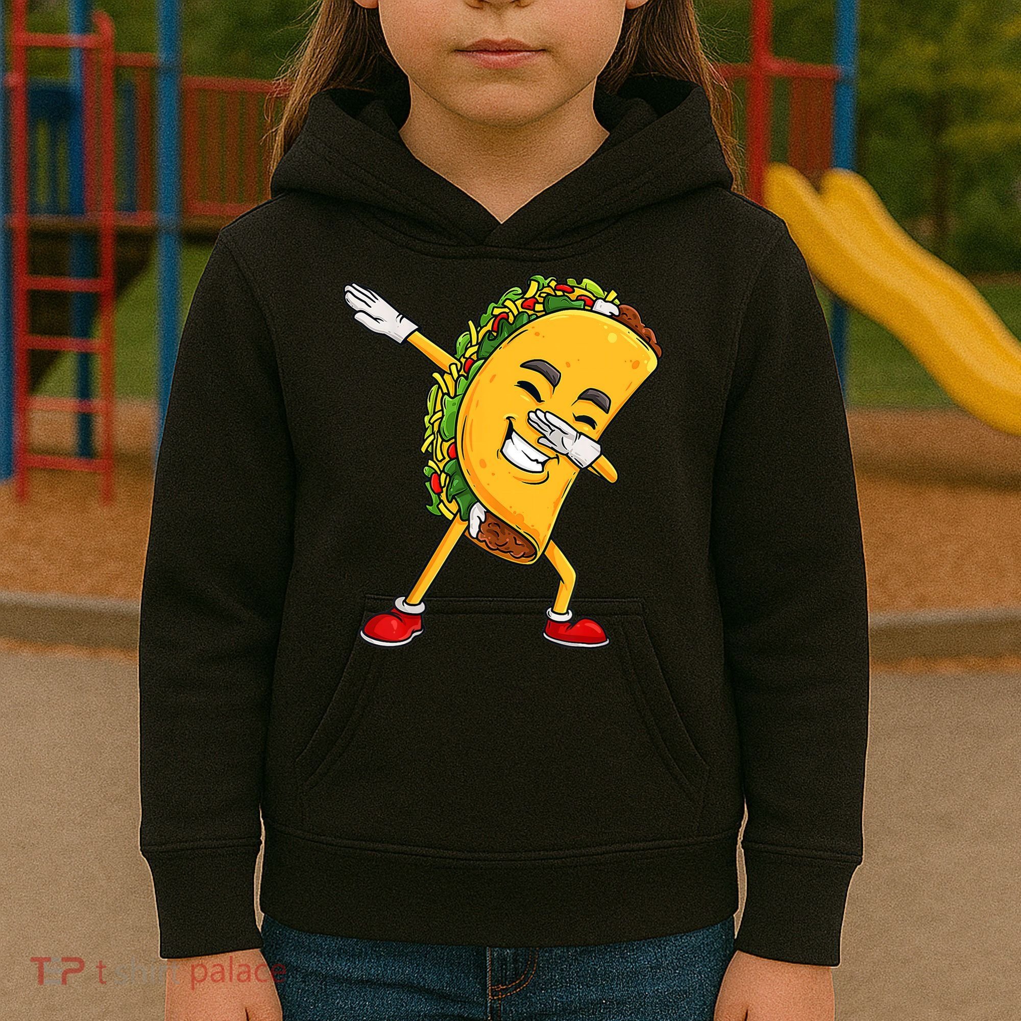 Dabbing Taco Cinco De Mayo Funny Boy Mexican Food Dab Kids Hoodie