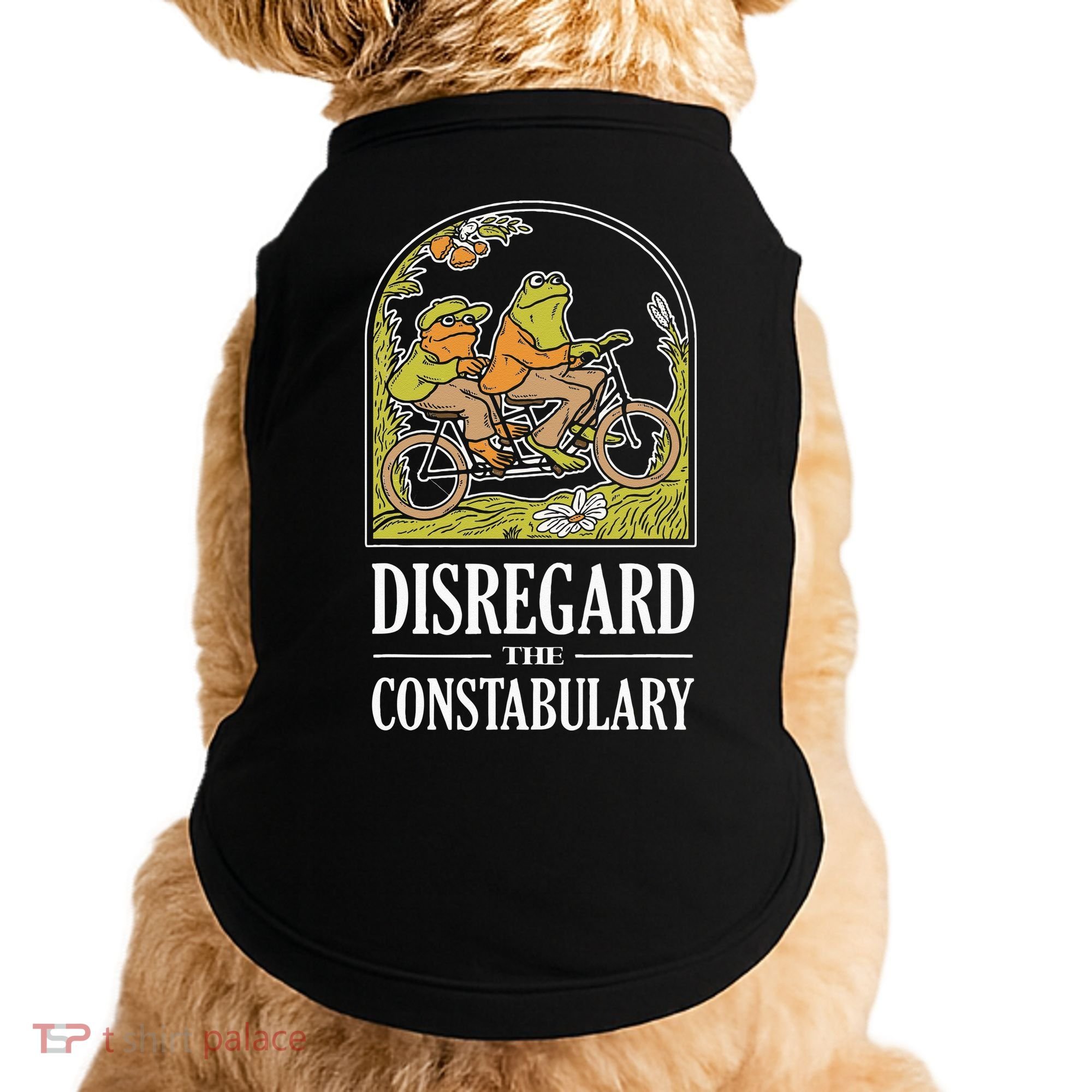 Disregard The Constabulary Graphic Funny Frog Meme Police Doggie Tank