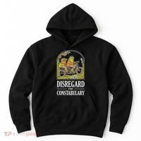 Disregard The Constabulary Graphic Funny Frog Meme Police Hoodie thumb 0