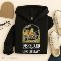 Disregard The Constabulary Graphic Funny Frog Meme Police Hoodie thumb 4