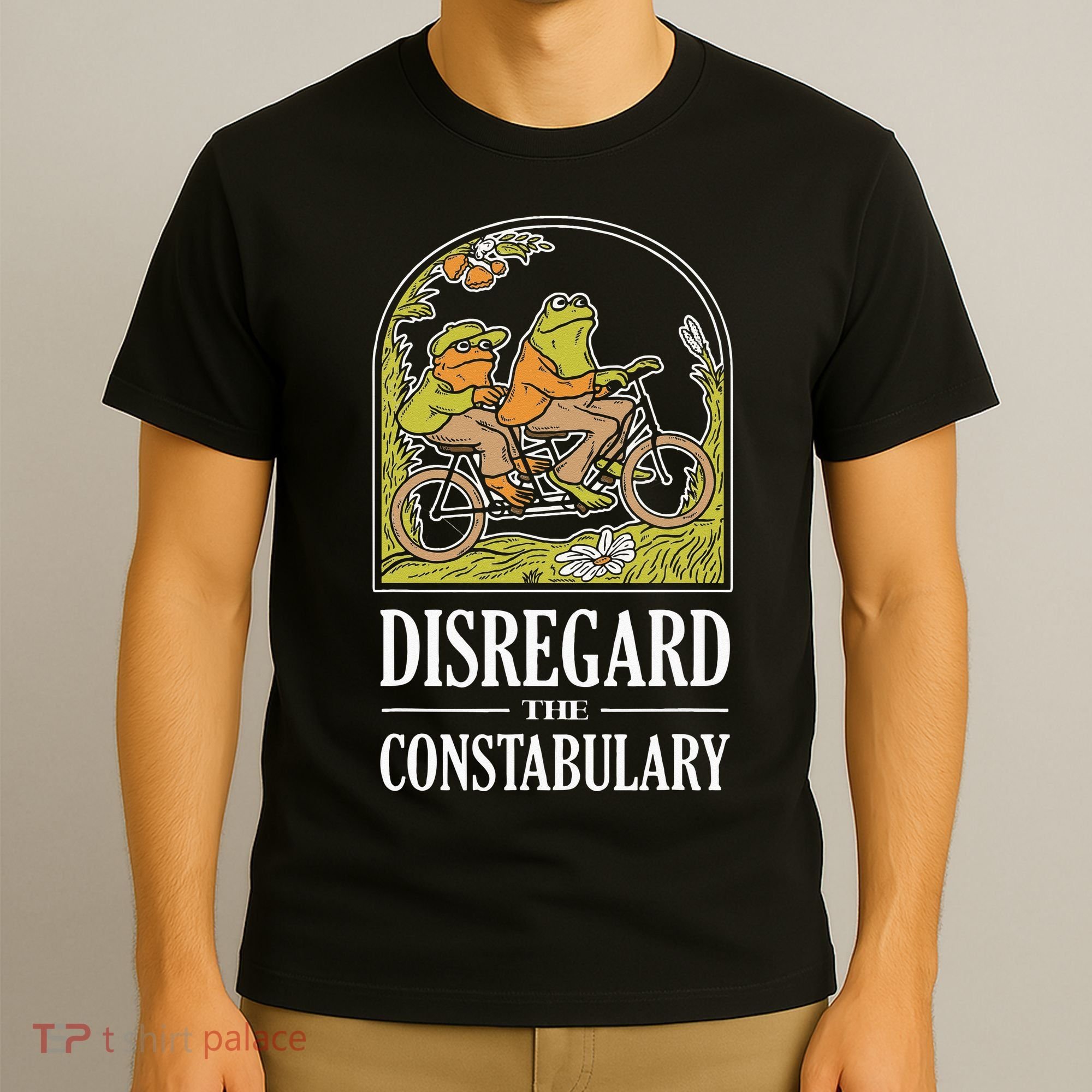 Disregard The Constabulary Graphic Funny Frog Meme Police T-Shirt