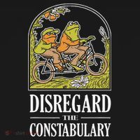 Disregard The Constabulary Graphic Funny Frog Meme Police T-Shirt thumb 7