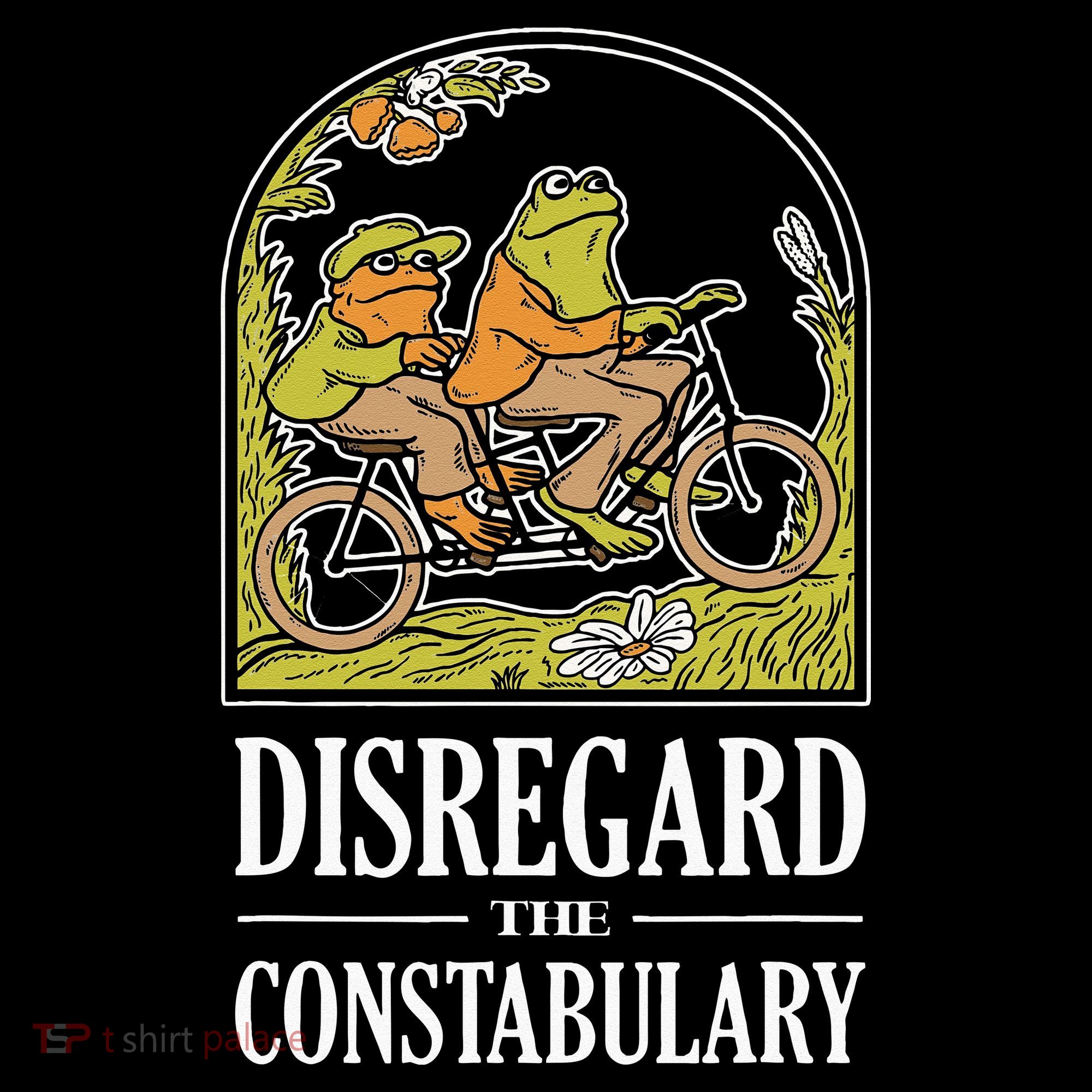 Disregard The Constabulary Graphic Funny Frog Meme Police T-Shirt