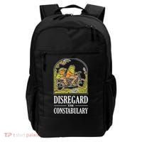 Disregard The Constabulary Graphic Funny Frog Meme Police Backpack thumb 0