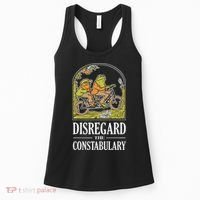 Disregard The Constabulary Graphic Funny Frog Meme Police Women's Tank Top thumb 0