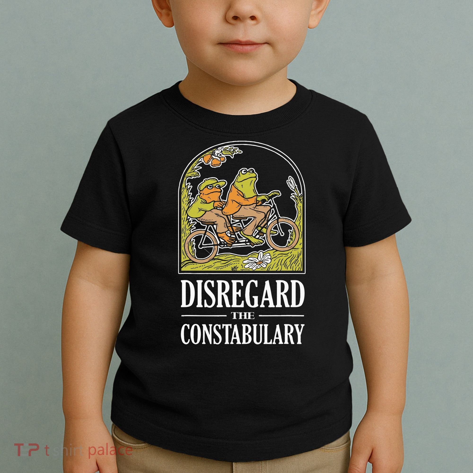 Disregard The Constabulary Graphic Funny Frog Meme Police Toddler T-Shirt