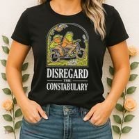 Disregard The Constabulary Graphic Funny Frog Meme Police Women's T-Shirt thumb 2