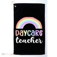 Daycare Teacher Care Appreciation Daycare Provider Cute Gift Golf Towel thumb 0